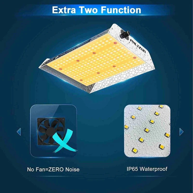 PHLIZON PL-R-600 100W LED Quantum Board Grow Light with Reflector