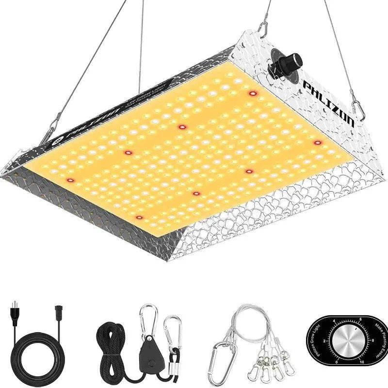 PHLIZON PL-R-600 100W LED Quantum Board Grow Light with Reflector