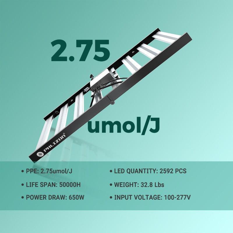 PHIZON FD6000 640W Full-spectrum Daisy Chain Dimmable LED Grow Light 